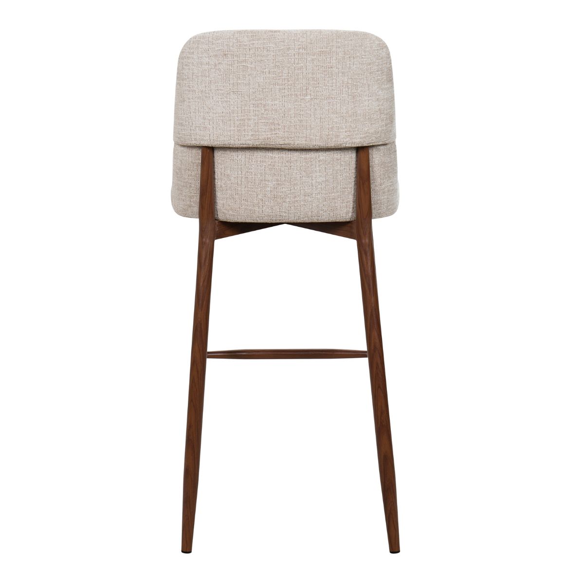 DL SAVANNA Beige elegant Upholstered indoor bar stool